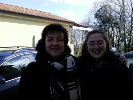 Roberta e una delle Gemelle Kessler
